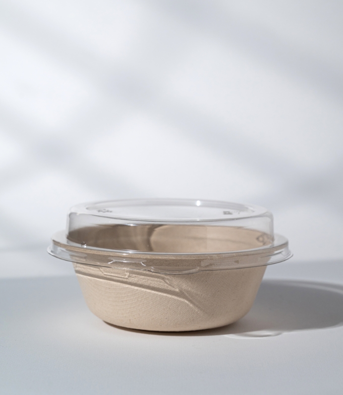 Bowl bio 16 oz with pet lid