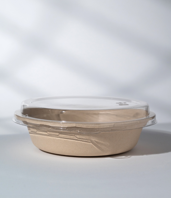 Bowl bio 32 oz with pet dome lid