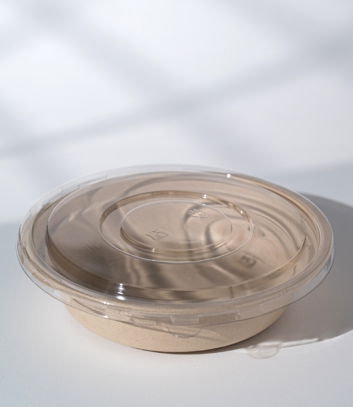 Bowl bio 32 oz with pet flat lid