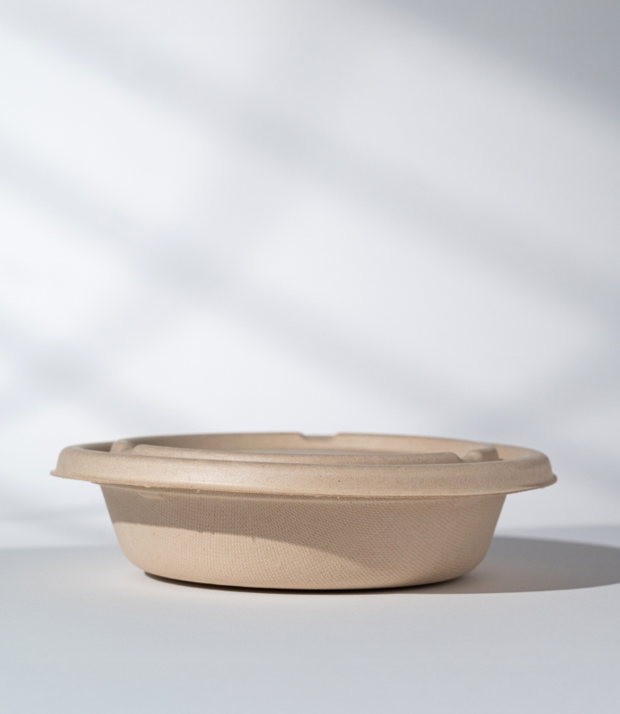 Bowl bio 32 oz with sugarcane lid